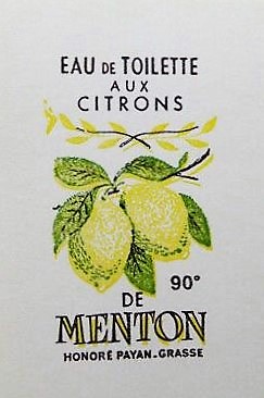 Eau de Toilette aux Citrons de Menton