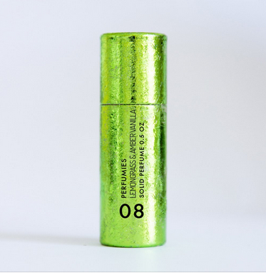 Lemongrass & Amber Vanilla Solid Perfume Stick | No. 08