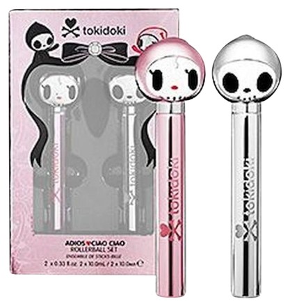 Metallic Silver & Pink Adios and Ciao Ciao Deluxe Perfume Rollerball Set